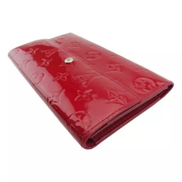 LOUIS VUITTON Long Wallet Vernis Patent Leather Authentic Used - Picture 4 of 9